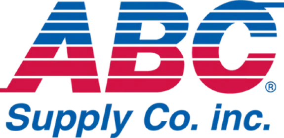 Logo for ABC Supply Co. with red and blue colors.